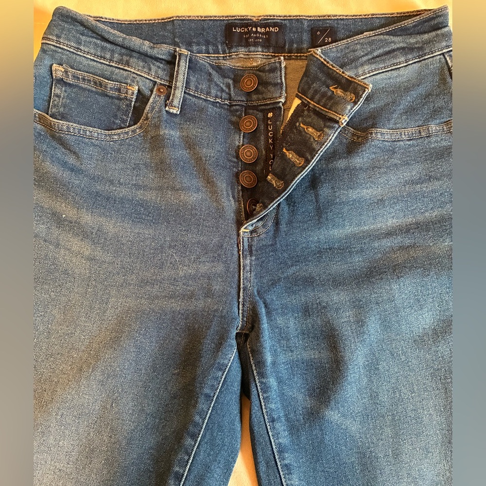 Lucky Brand Mid Rise Button-Fly Jeans